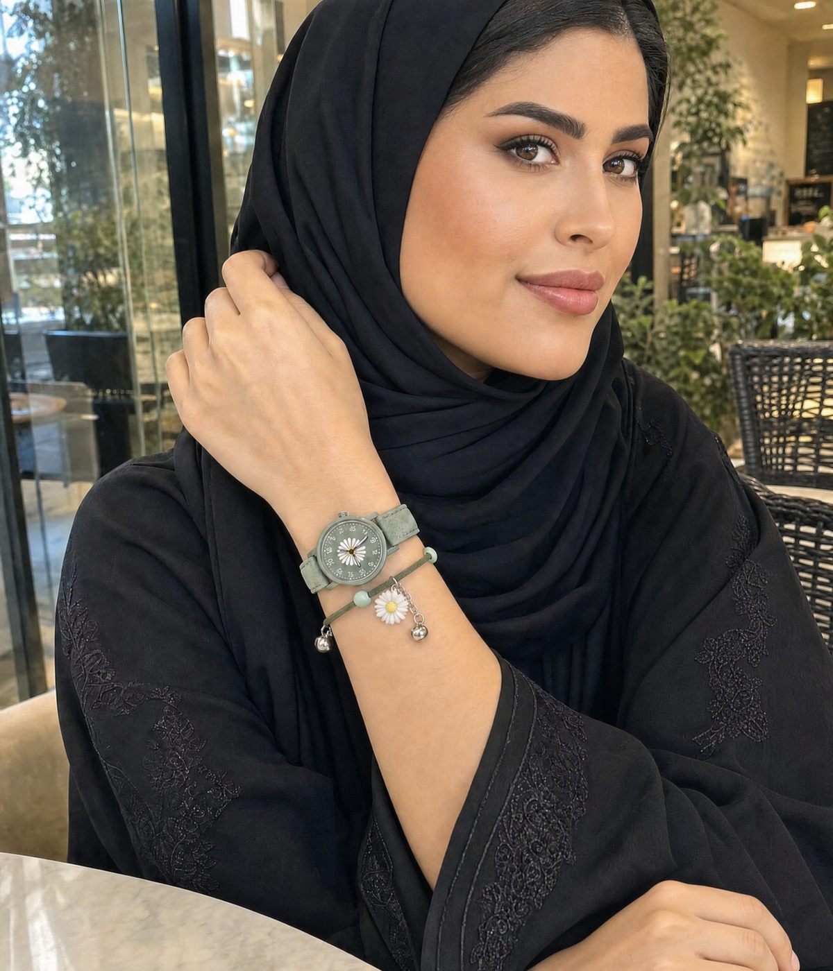 ساعة وردة — Warda Watch | السوار هدية 🎁